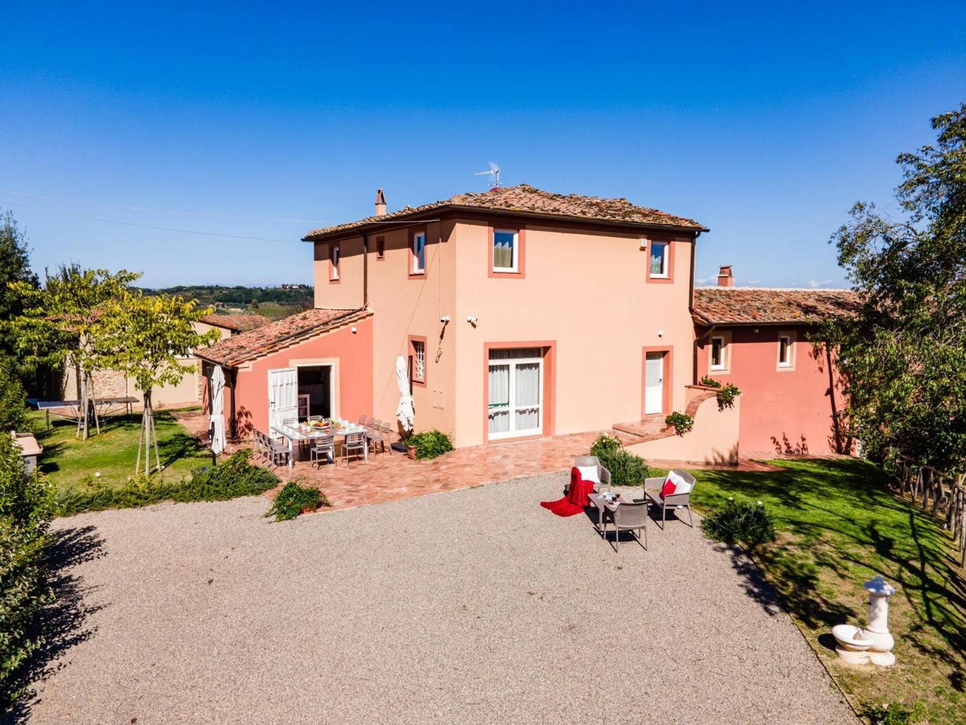 Gorgeous Villa Peccioli, With Private Pool, Ac, Wifi Legoli Exteriör bild